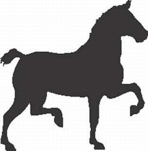 Strutting Stallion horse decal